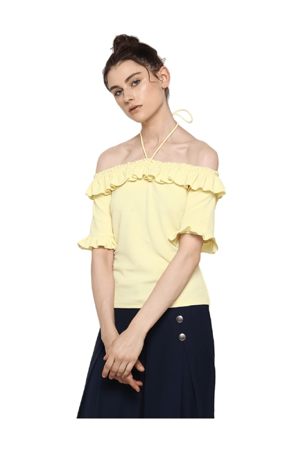 Kazo Yellow Cotton Top