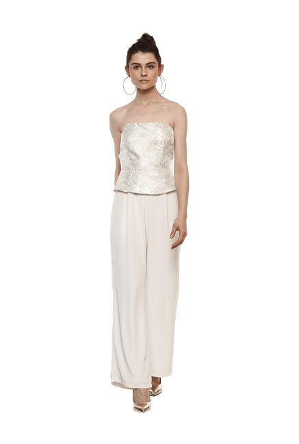 kazo white jumpsuit