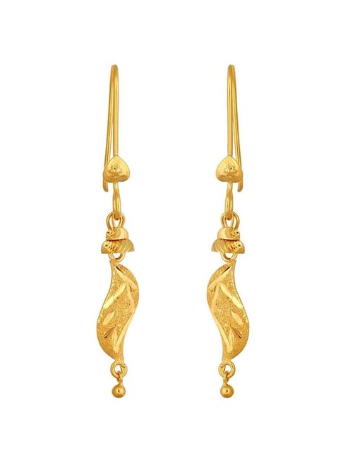 Buy Tanishq Leaf 18 kt Gold Earrings Online at Best Prices | Tata CLiQ