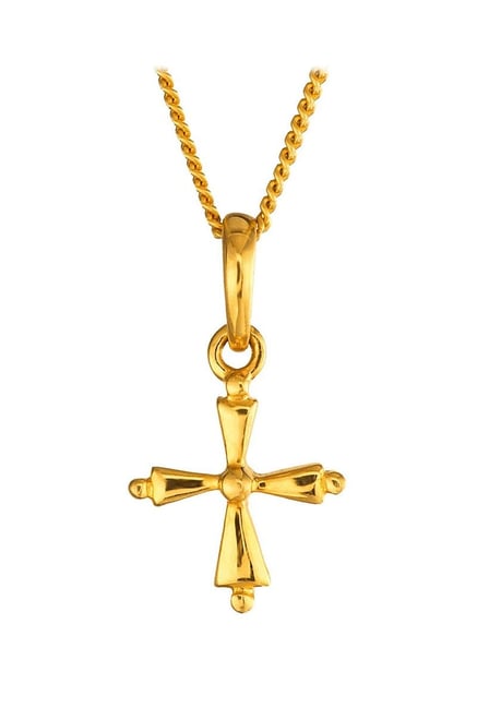 Buy Tanishq Cross 22 kt Gold Pendant Online at Best Prices | Tata CLiQ
