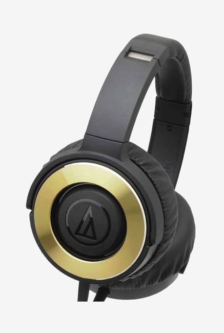 Audio-Technica ATH-WS550iS BGD Over The Ear Wired Headphones (BlackGold)