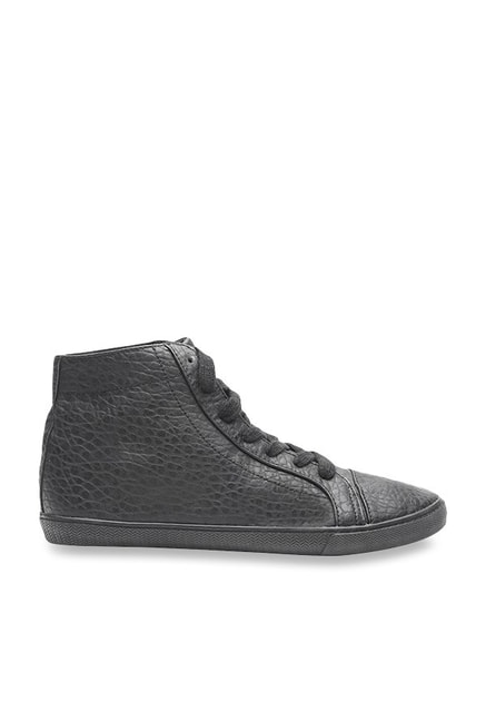 Benetton Black Ankle High Sneakers 