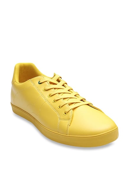 Benetton Yellow Casual Sneakers 