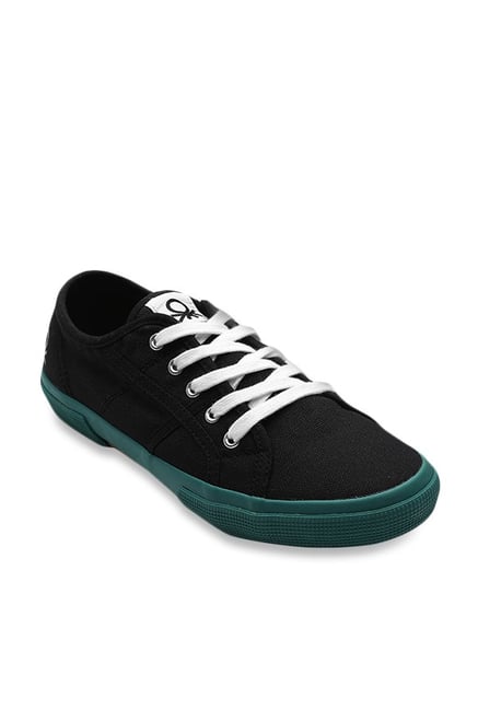 benetton black sneakers