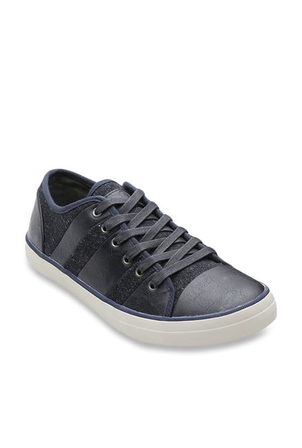 united colors of benetton men navy blue sneakers