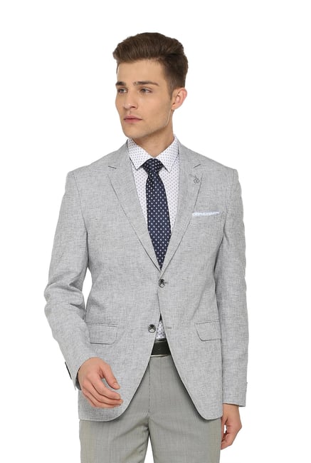 van heusen light grey suit