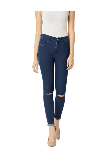 Miss Chase Navy Skinny Fit High Rise Jeans-picture-46