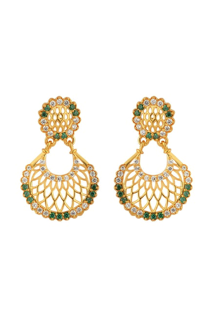 Flipkart.com - Buy I Jewels Gold Plated Traditional Chandbali Earrings  Alloy Chandbali Earring Online at Best Prices in India