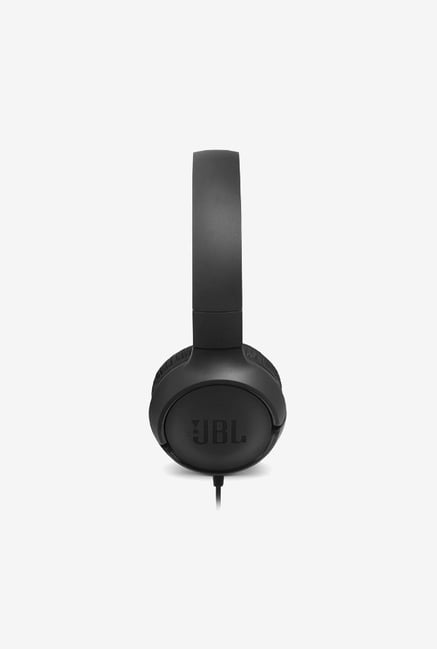 Buy JBL T500 Powerful Bass On Ear Headphones with Mic Black