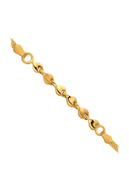 Hearts and Stones Designed 22KT Gold Bracelet
