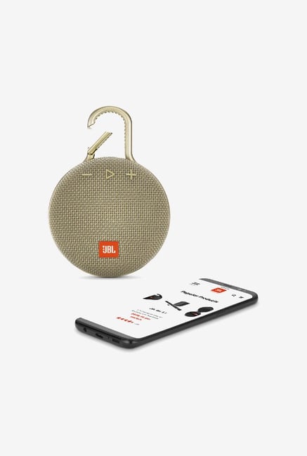 Portable Speaker Jbl Clip India JBL CLIP Bluetooth Speaker (Desert