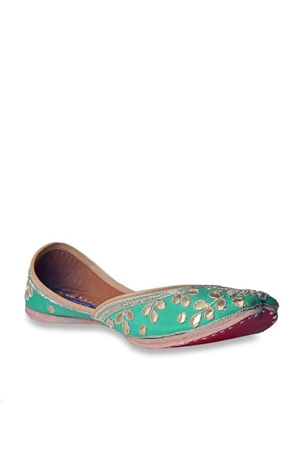 Lishabee by MSC Green Ethnic Juttis