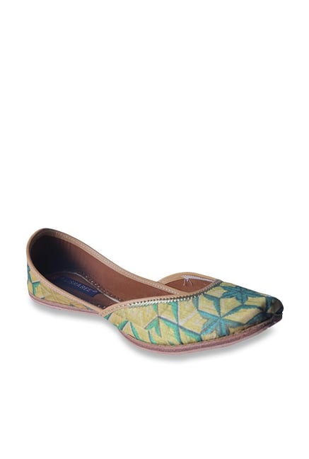 Lishabee by MSC Olive Green Ethnic Juttis