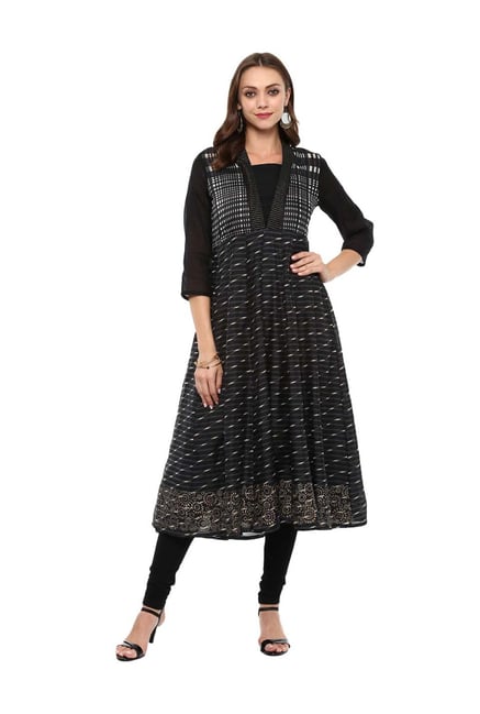 Imara Black Printed Suit Set