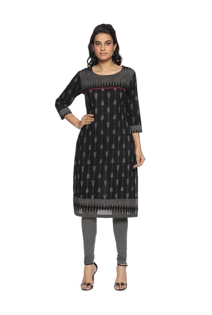 Buy Soch Black Cotton Printed Kurti for Women Online Tata CLiQ