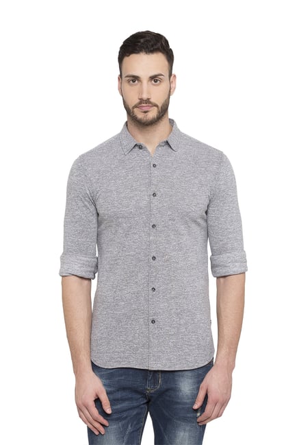 grey cotton shirt