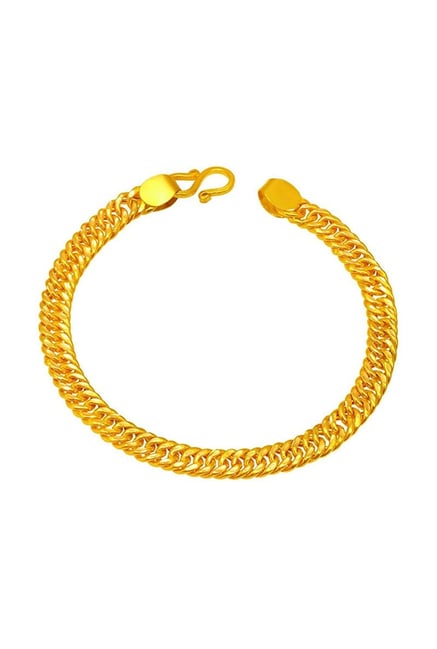 22K Yellow gold Men's Bracelet Beautifully handcrafted diamond cut design  172 | eBay