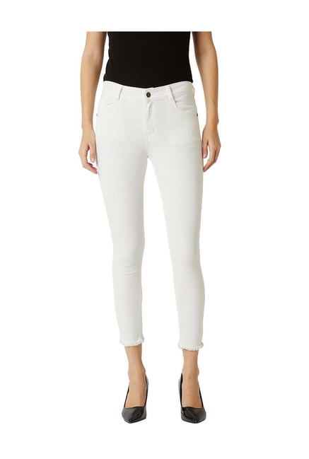 Miss Chase White Cotton Skinny Fit Jeans-picture-18