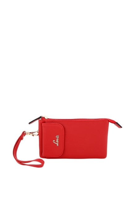 lavie red wallet