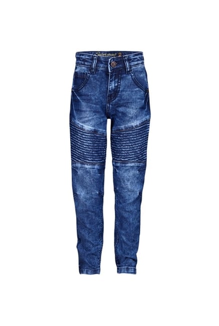 Superyoung Kids Dark Blue Solid Jeans