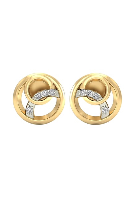 PC Jeweller Nilaya 18 kt Gold & Diamond Earrings