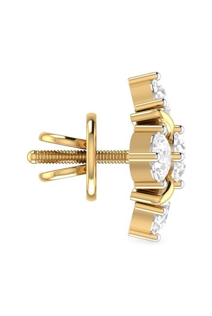 diamond earrings pc jeweller
