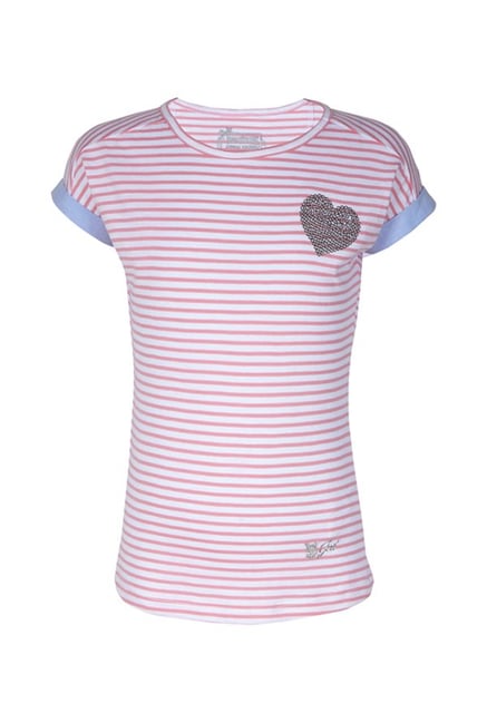 Striped t outlet shirt pink pubg