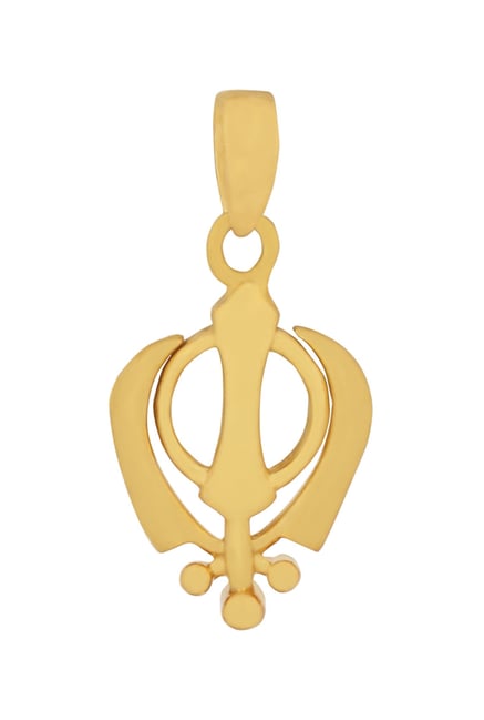 Buy PC Jeweller Khalsa 22 kt Gold Pendant Online At Best Price - Main Image