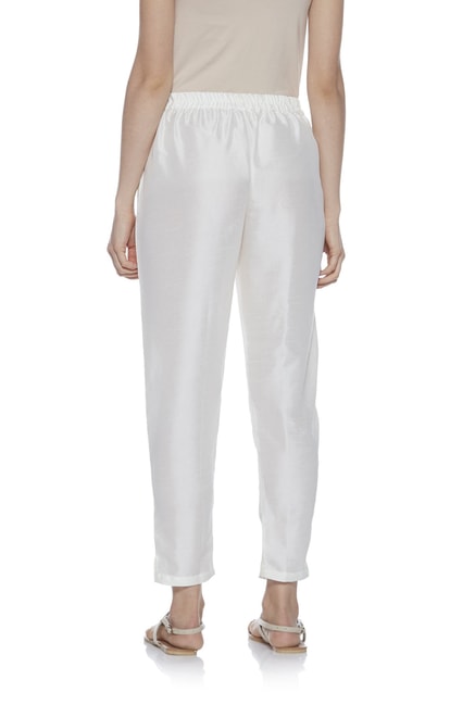Buy Zudio White Straight Tapy Ethnic Pants for Women Online @ Tata CLiQ