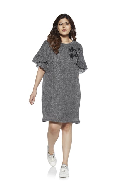 Silver Shift Dress