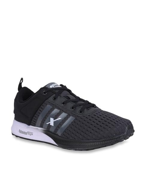 sparx black sports shoes