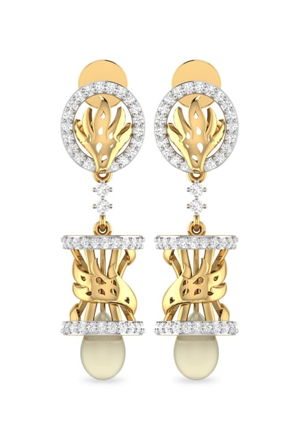 The Carey Sunflower Earrings - Diamond Jewellery at Best Prices in India |  SarvadaJewels.com