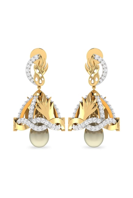 PC Jeweller The Garima 14KT Diamond Earrings Yellow Gold 14kt Diamond Stud  Earring Price in India - Buy PC Jeweller The Garima 14KT Diamond Earrings  Yellow Gold 14kt Diamond Stud Earring online