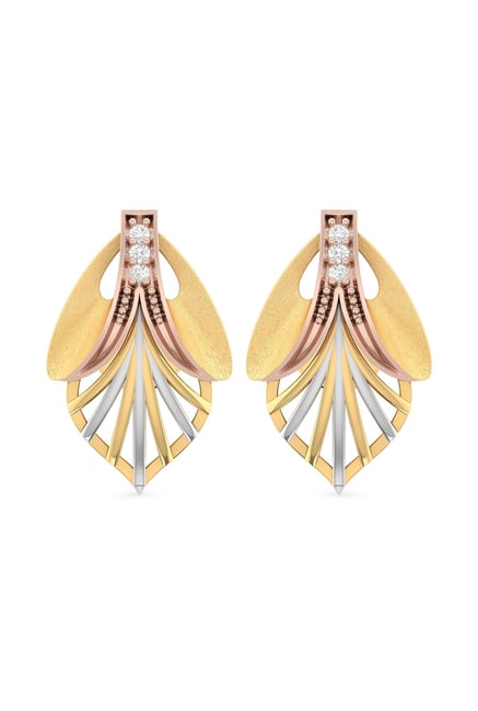PC Jeweller Cowen 22 kt Gold Earrings