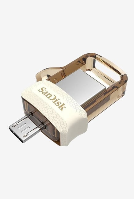 SanDisk Ultra Dual SDDD3-064G-I35GW 64GB USB 3.0 OTG Pen Drive (Gold)