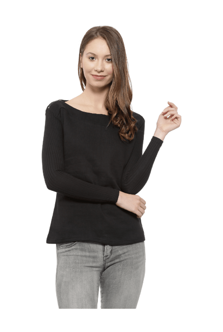 Campus Sutra Black Full Sleeves Sweatshirt-picture-48