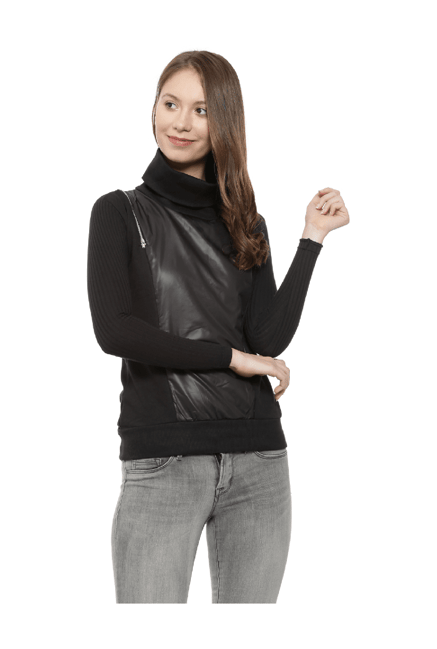 Campus Sutra Black Full Sleeves Sweatshirt-picture-31