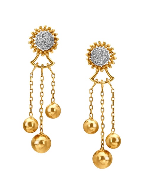 Mia by Tanishq 14 kt Gold & Diamond Earrings