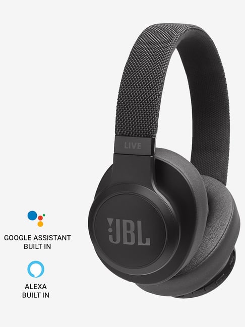 JBL LIVE 500BT Bluetooth Over The Ear Headphone with Mic (Black)