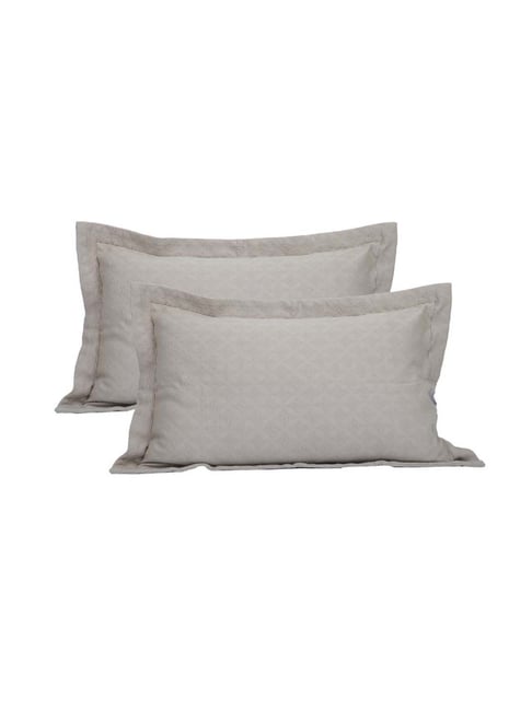 Maspar Rostette Neutral 100% Cotton 275 TC Pillow Shams - Set of 2-picture-22
