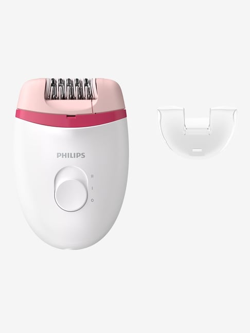 Philips BRE235/00 Satinelle Essential Corded Compact Epilator (White and Pink)