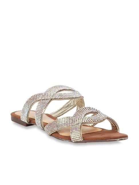 Catwalk Golden Ethnic Sandals for Women's : Amazon.in: Shoes & Handbags