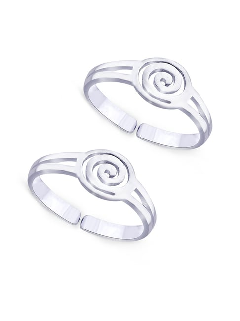 Taraash 92.5 Sterling Silver Toe Ring-picture-43