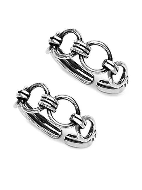 Taraash 92.5 Sterling Silver Toe Ring-picture-30