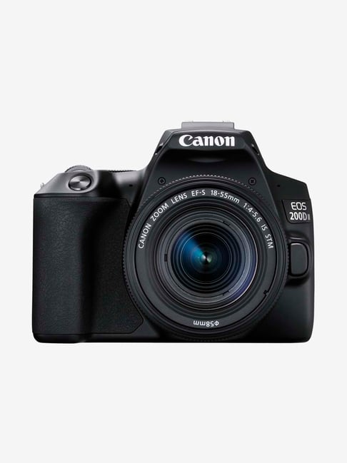 Canon EOS 200D II (EF-S 18-55mm f4-5.6 IS STM) DSLR Camera (Black)