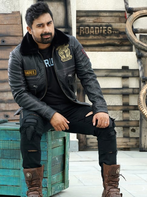 justanned leather jacket