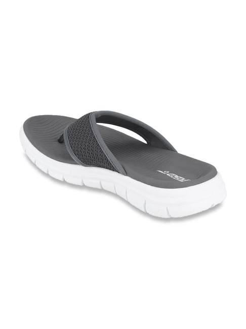 red tape dark grey flip flops