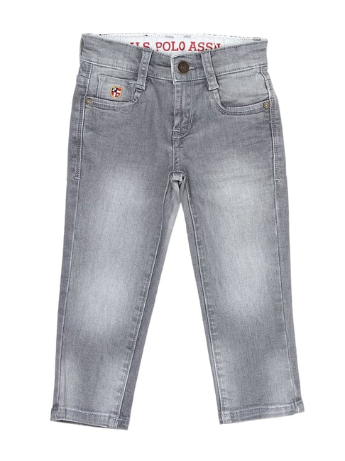 U S Polo Assn U.S. Polo Assn. Kids Grey Solid Jeans