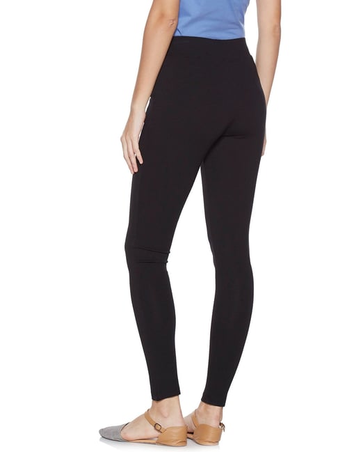 Buy Zudio Black Ponte Jeggings for Women Online @ Tata CLiQ