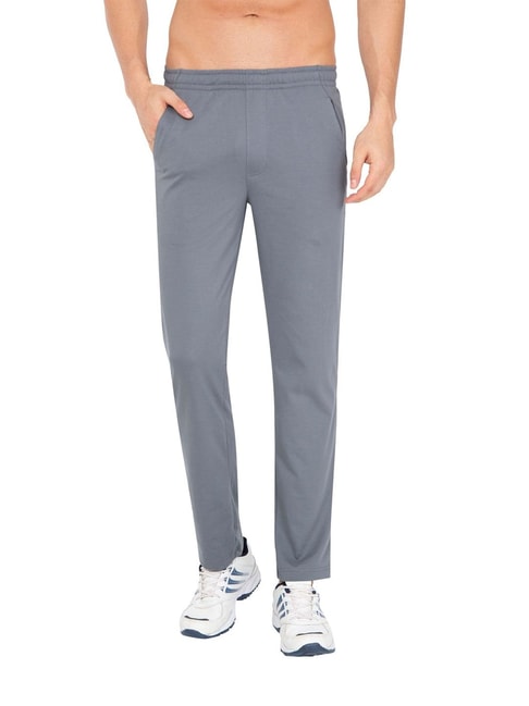 Buy Men's Super Combed Cotton Rich Slim Fit Joggers with Side Pockets -  Cream Melange US90 | Jockey India